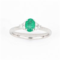 Anello Zorzan Gioielli Donna in Oro bianco Smeraldo 0.80 Ct ANPZ2520 - ANPZ2520